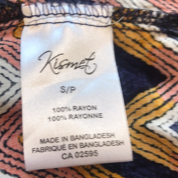 👛(ANY 2/$20) KISMET Sleeveless Hi-Low Tank Geometric 1/4 Back Zipper - Picture 6 of 7